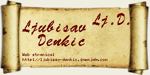 Ljubisav Denkić vizit kartica